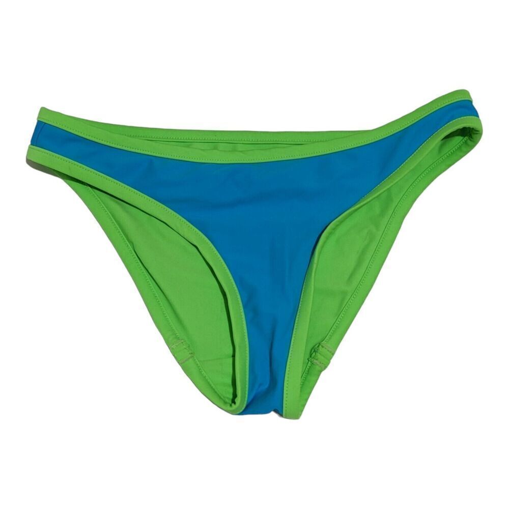 Chubbies NWOT Womens Bikini Swimsuit Size Medium Bottoms Only Neon Blue